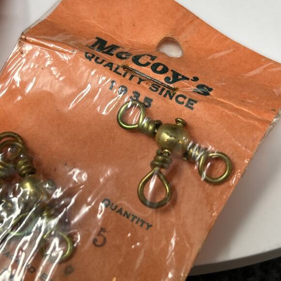 McCoys Fishing Swivels Size 1 and 3 Bundle 11pc Vintage Tackle USA NOS - Picture 6 of 9